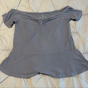 American eagle off the shoulder shirt, very soft & comfy!!